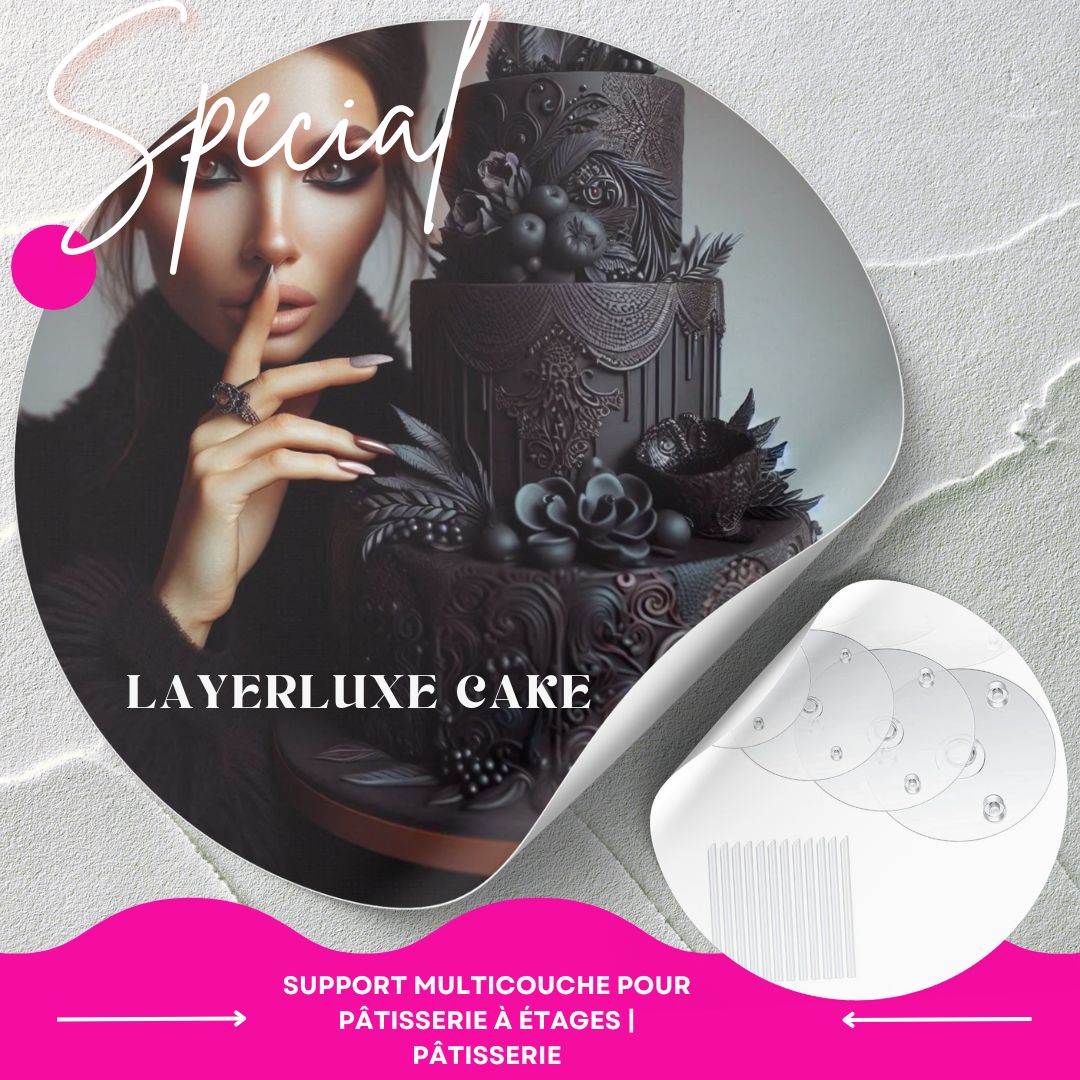 LayerLuxe Cake™_Support Multicouche pour Pâtisserie à Étages | Pâtisserie