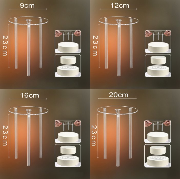 LayerLuxe Cake™_Support Multicouche pour Pâtisserie à Étages - Addict Pâtisserie