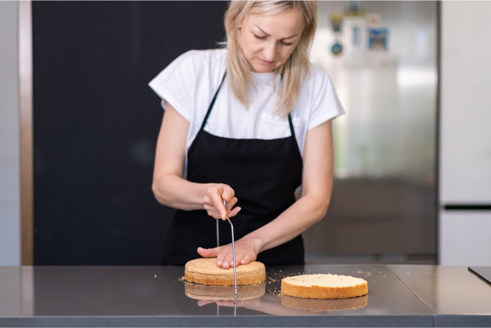 CakeTrancheur™ - Outils de coupe de gâteau en métal | Pâtisserie - Addict Pâtisserie